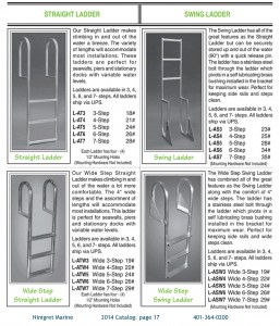 More aluminum ladders for marine use.