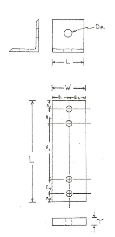 tie angles, tie plates